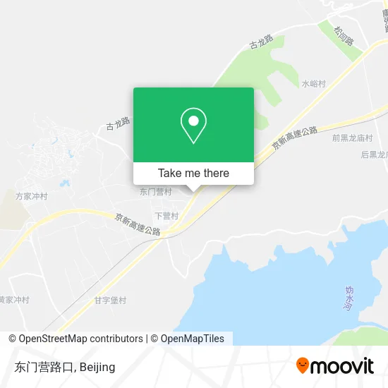 东门营路口 map