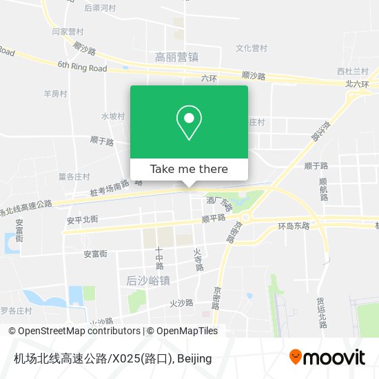 机场北线高速公路/X025(路口) map