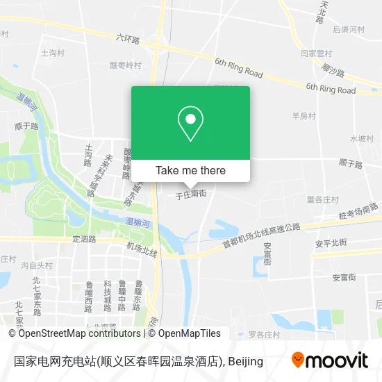 国家电网充电站(顺义区春晖园温泉酒店) map