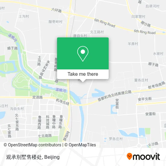 观承别墅售楼处 map