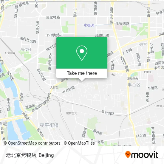 老北京烤鸭店 map