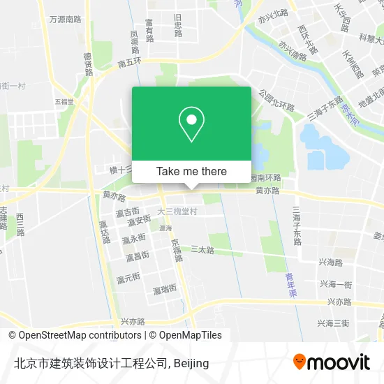 北京市建筑装饰设计工程公司 map