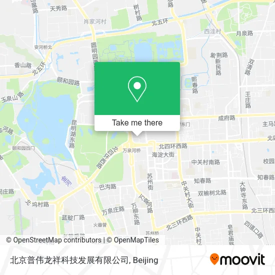 北京普伟龙祥科技发展有限公司 map