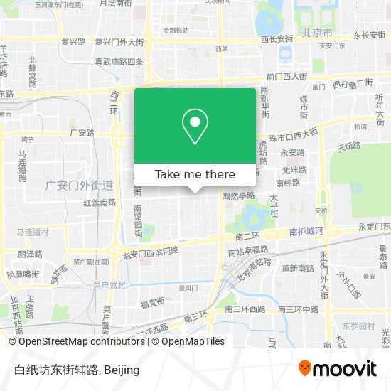 白纸坊东街辅路 map
