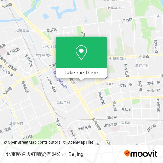 北京路通天虹商贸有限公司 map