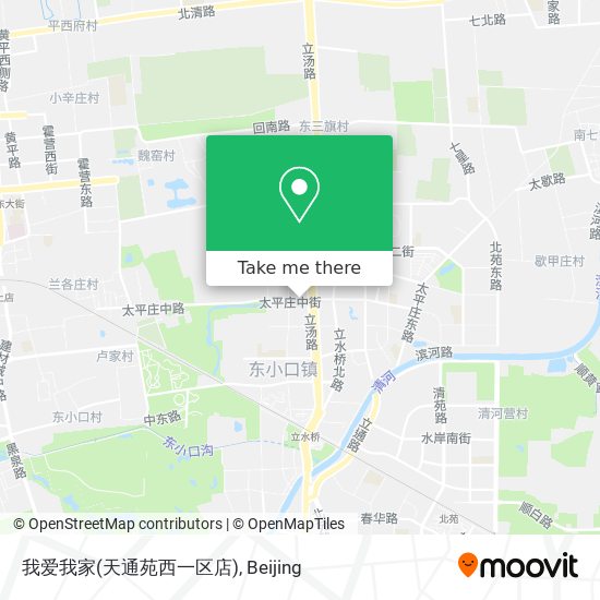 我爱我家(天通苑西一区店) map