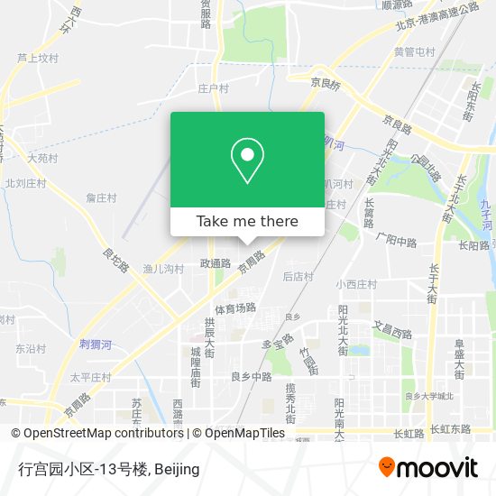 行宫园小区-13号楼 map