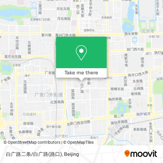 白广路二条/白广路(路口) map