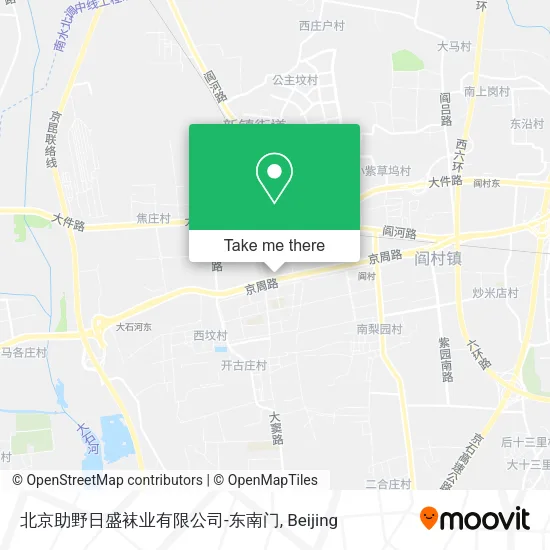 北京助野日盛袜业有限公司-东南门 map