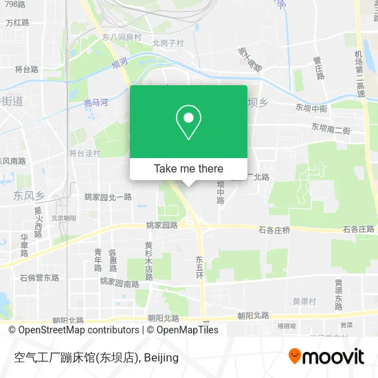 空气工厂蹦床馆(东坝店) map