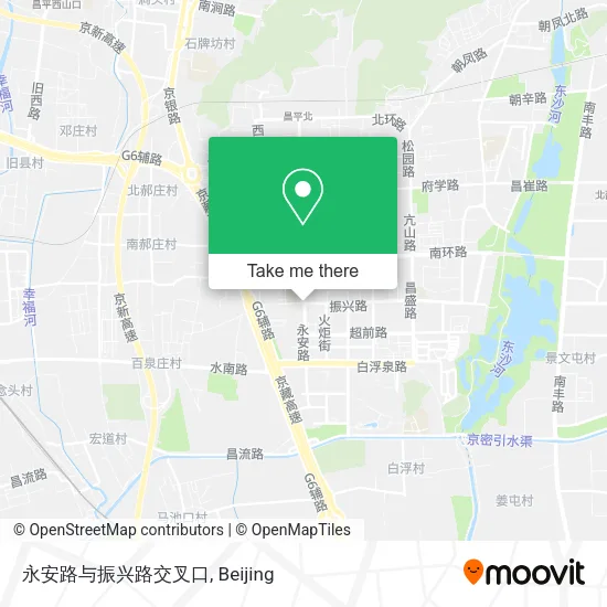 永安路与振兴路交叉口 map