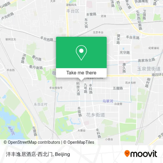 洋丰逸居酒店-西北门 map