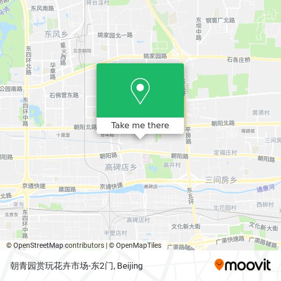 朝青园赏玩花卉市场-东2门 map