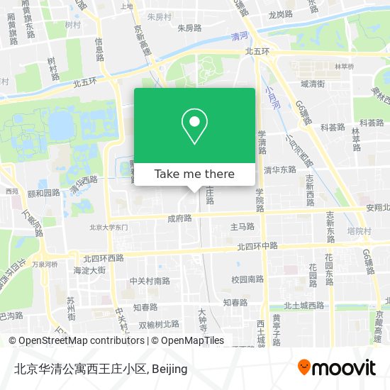 北京华清公寓西王庄小区 map