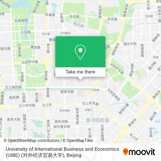 University of International Business and Economics (UIBE) (对外经济贸易大学) map
