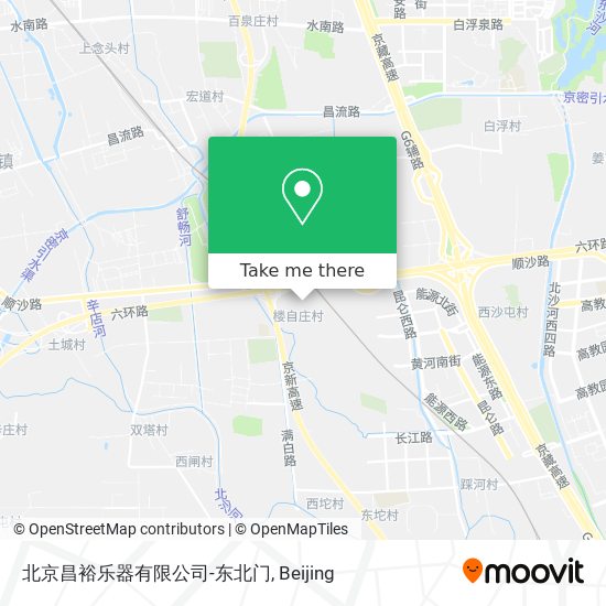 北京昌裕乐器有限公司-东北门 map