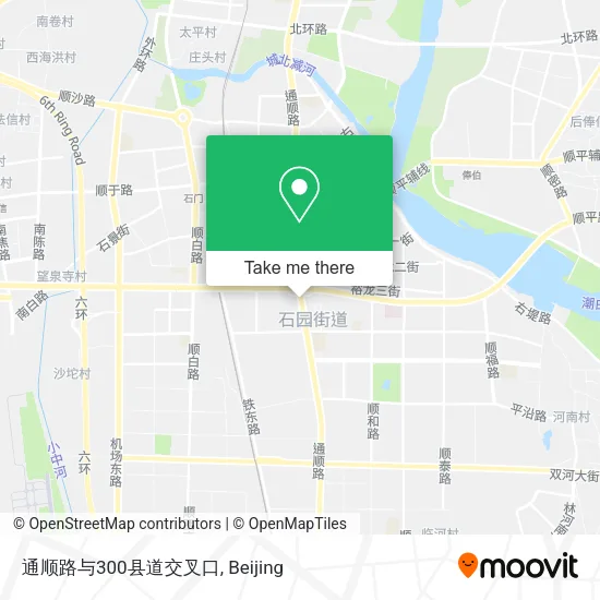 通顺路与300县道交叉口 map