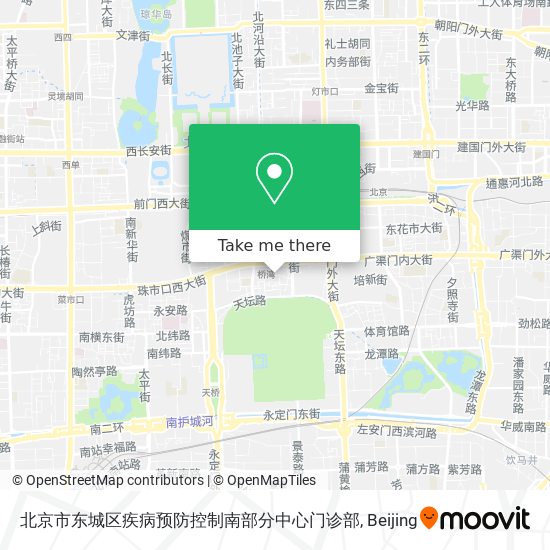 北京市东城区疾病预防控制南部分中心门诊部 map