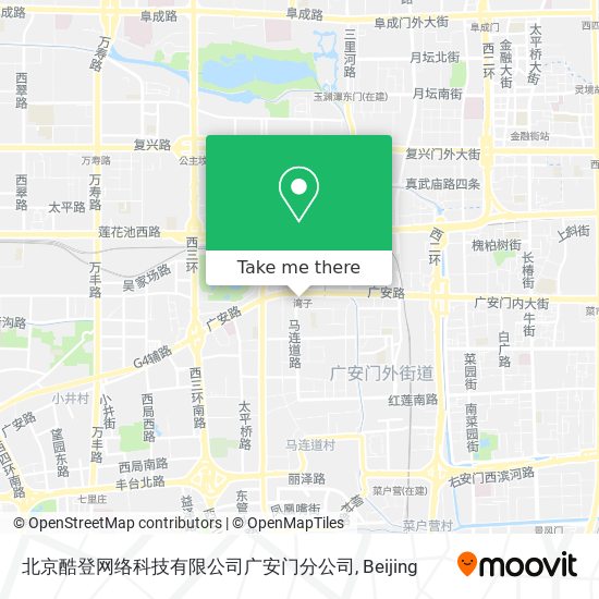 北京酷登网络科技有限公司广安门分公司 map