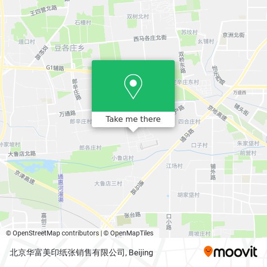 北京华富美印纸张销售有限公司 map