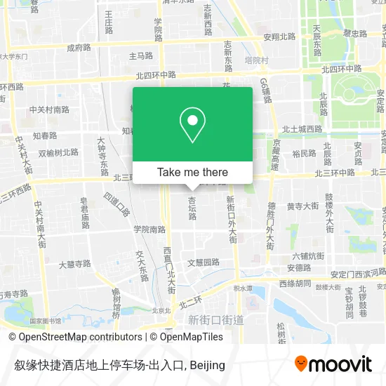 叙缘快捷酒店地上停车场-出入口 map