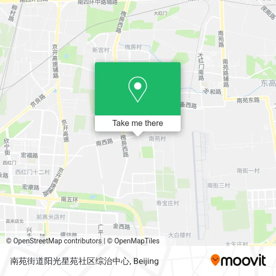 南苑街道阳光星苑社区综治中心 map