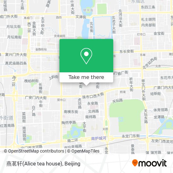 燕茗轩(Alice tea house) map