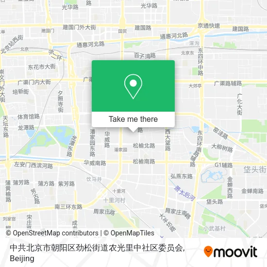 中共北京市朝阳区劲松街道农光里中社区委员会 map