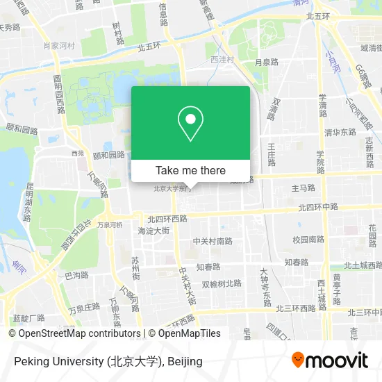 Peking University (北京大学) map