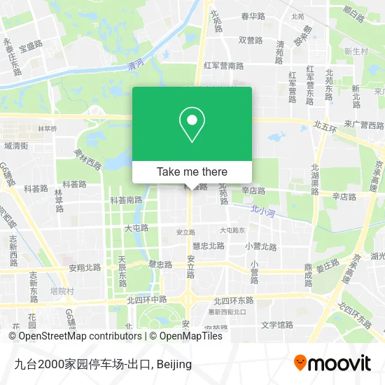 九台2000家园停车场-出口 map