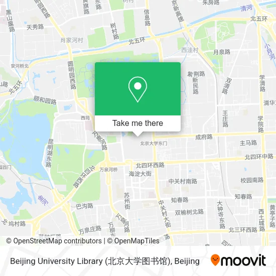 Beijing University Library (北京大学图书馆) map