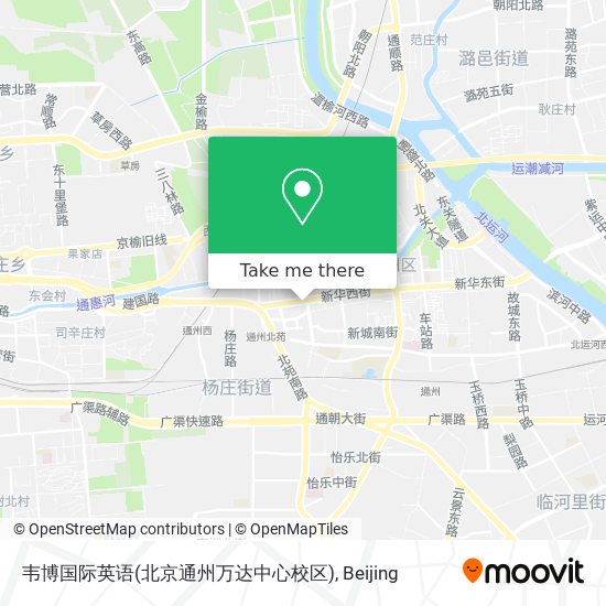 韦博国际英语(北京通州万达中心校区) map