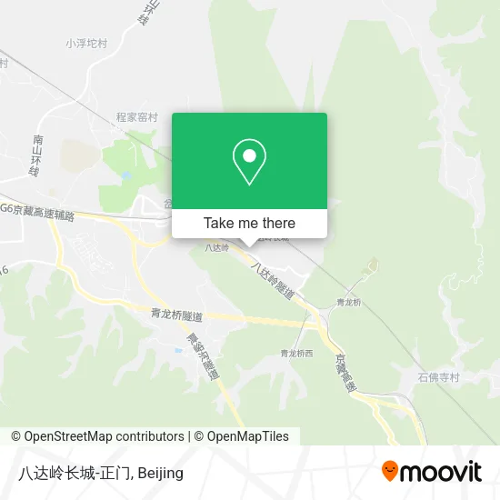 八达岭长城-正门 map