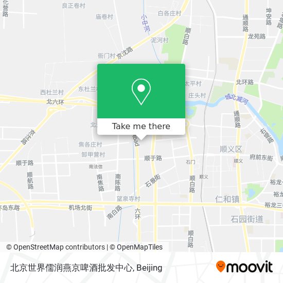 北京世界儒润燕京啤酒批发中心 map