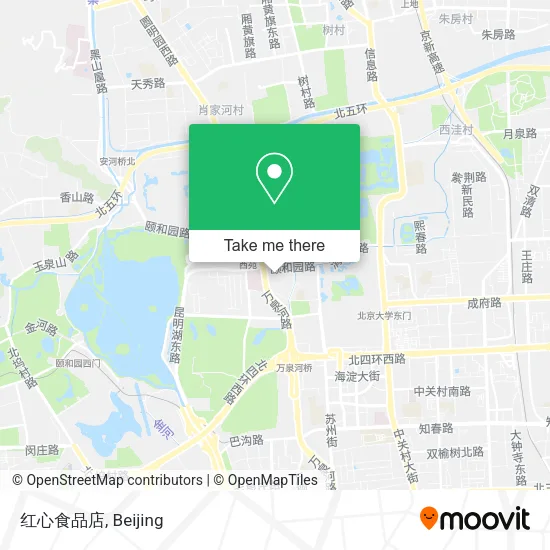 红心食品店 map