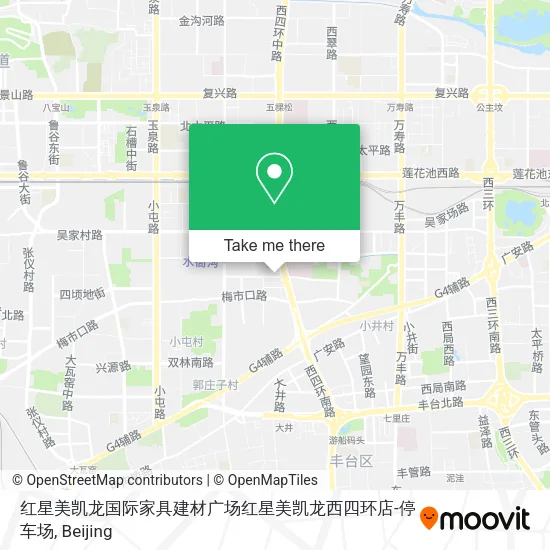 红星美凯龙国际家具建材广场红星美凯龙西四环店-停车场 map