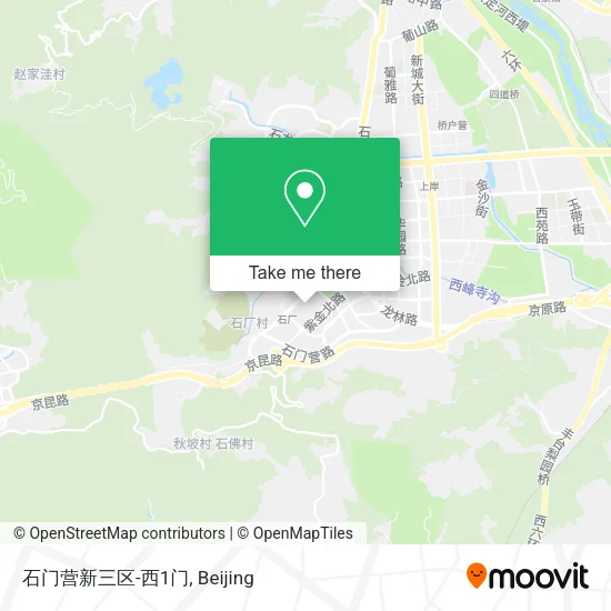 石门营新三区-西1门 map