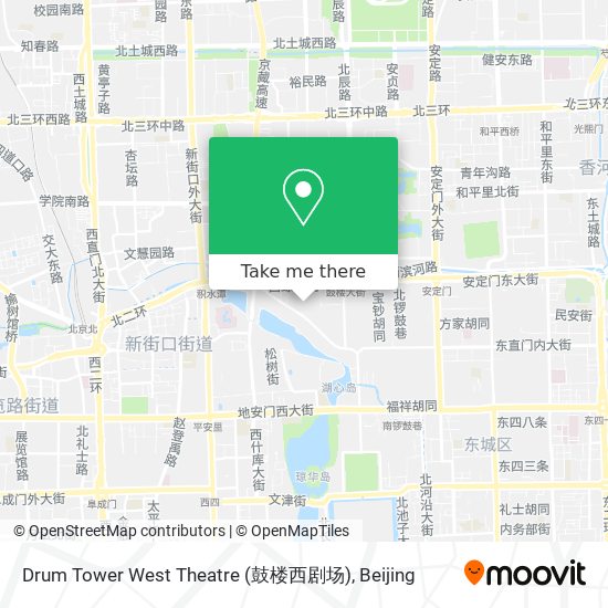 Drum Tower West Theatre (鼓楼西剧场) map