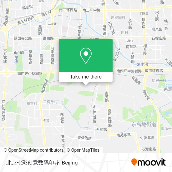 北京七彩创意数码印花 map