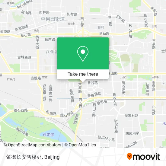 紫御长安售楼处 map