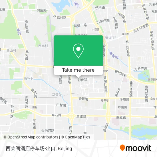 西荣阁酒店停车场-出口 map