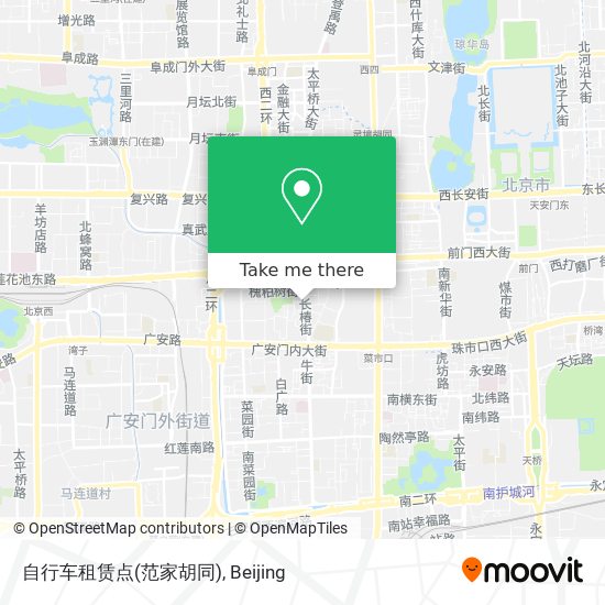 自行车租赁点(范家胡同) map