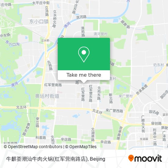 牛麒荟潮汕牛肉火锅(红军营南路店) map
