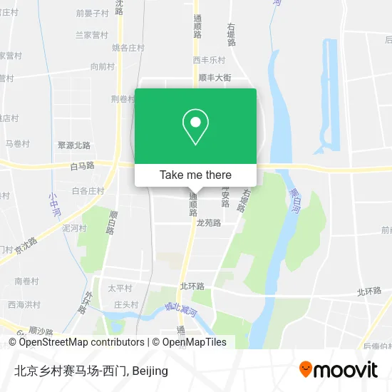 北京乡村赛马场-西门 map