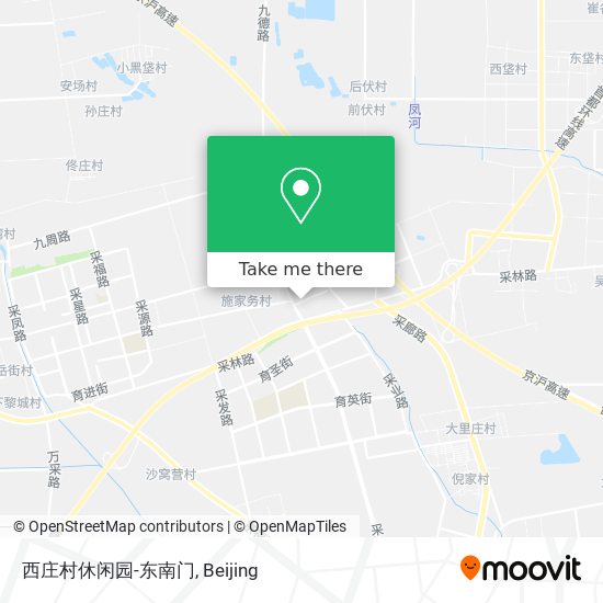 西庄村休闲园-东南门 map