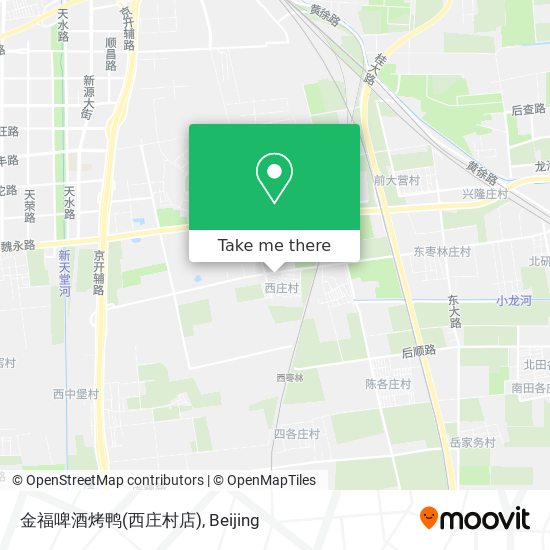 金福啤酒烤鸭(西庄村店) map