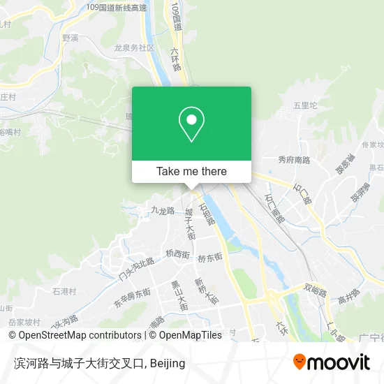 滨河路与城子大街交叉口 map