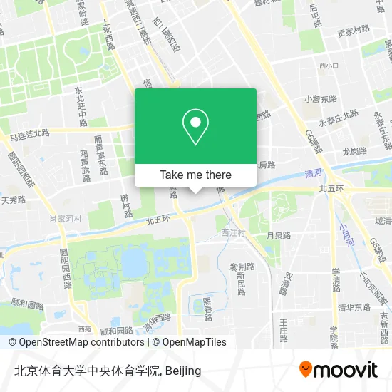 北京体育大学中央体育学院 map