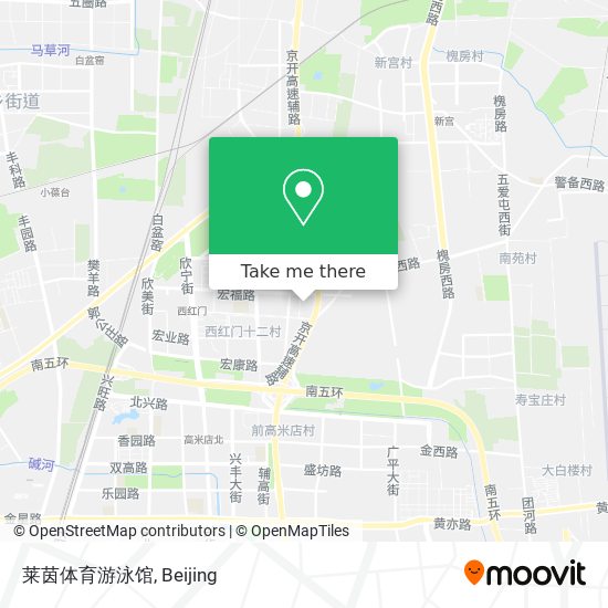 莱茵体育游泳馆 map