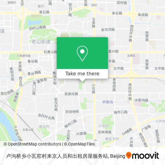 卢沟桥乡小瓦窑村来京人员和出租房屋服务站 map